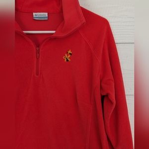 Columbia pullover with sunflower embroidery